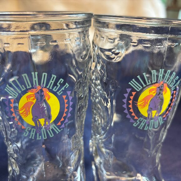 Vintage Wildhorse Saloon Clear Glass Boot Mug/Stein - Picture 2 of 16
